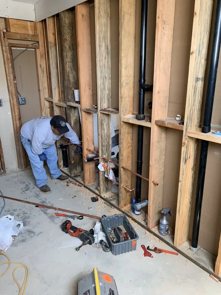 Commercial rough-in plumbing for Gas Line Repair in North Perris